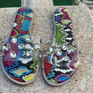 AKIRA RHINESTONE FLATS